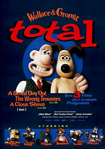 Wallace & Gromit total - Das muß Kneten! (1997) | original Filmplakat, Poster [Din A1, 59 x 84 cm]
