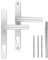 Türgriff/Türdrücker/Türklinke/Drückergarnitur DHS 92mm (Schildbreite 28mm) - Silber F1