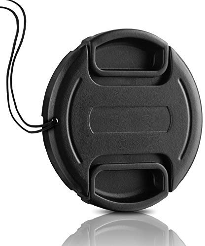 Ares Foto® 58mm Objektivdeckel * Perfekter Fester Halt * Snap-On Universal-Ersatzkappe Center Pinch Kameradeckel Linsenschutz Schutz-Kappe Objektivschutz Objektivschutzdeckel für Canon Sony Nikon Sigma Tamron