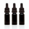 Infinity Jars 10 Ml (.34 fl oz) Black Ultraviolet Glass Bottle w/ Glass Eye Dropper by Infinity Jars