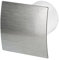 Bathroom extractor fan, diameter 100 mm, ball bearing, Silent Standard Escudo–Line System+, Brushed Silver, Ø 100 4.40 watts