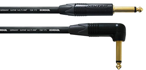 Cordial Cable Guitar Cable Jack droit-coudé 6 m CÂBLES INSTRUMENT Peak Standard