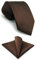 Shlax&Wing Herren Krawatte Einfarbig Color Dark Braun Chocolate Mehrfarbig Seide Classic