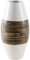 AUBRY GASPARD Vase en Bambou Naturel et laqué Blanc M1