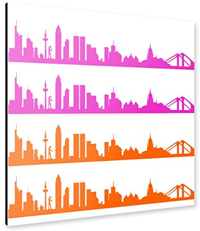 artboxONE Alu-Print 40x40 cm Frankfurt 01 Bicolor von Künstler 44spaces