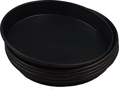 GVK ECO 5 Stück Pizzablech rund aus Blaublech Ø 18 cm schwere Profiqualität