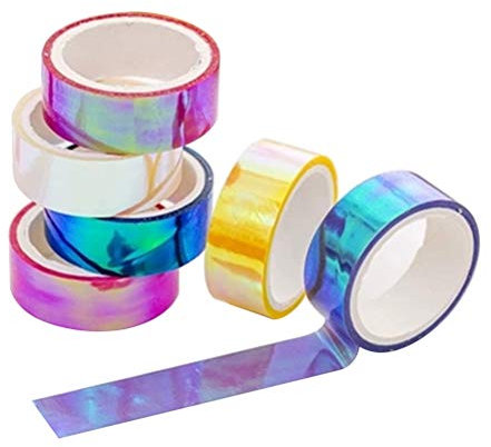 12 Rollen Regenbogen Klebeband Pe Wasserdichtes Klebeband, Farbverlauf Design, Ideal FüR Geschenkverpackung, Kartenherstellung, Scrapbooking Und Diy Projekte (Gemischte Farben)