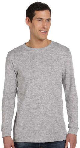 Bella Canvas Mens 4.2 Oz. Long-Sleeve Jersey T-Shirt (BC3501) -Athletic H -3XL