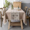 Pahajim Tischdecke Rechteckige Baumwolle Leinen Tischdecke Abwaschbar Quasten Design Gartentischdecke für Couchtisch Home Küche Speisetisch Dekoration(Braun,140 x 260 cm)