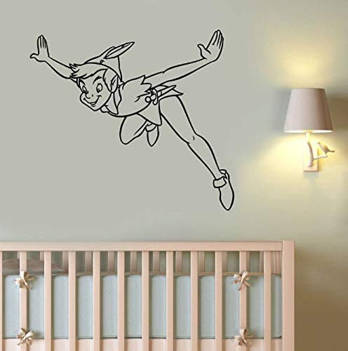 Peter Pan Room Decoration Wall Stickers Fairy Tale Vinyl Wall Decal Cartoon Playroom Decor Nursery Neverland Home Decors 42X48 Cm