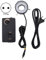 LED-Ringlicht für Mikroskope LED-Helligkeit Einstellbare Lichtquelle Ringlicht für optische Instrumente mit Videomikroskopen(EU Plug 100-240V)
