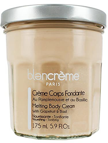 Blancrème streichelzarte Körpercreme Grapefruit und Basilikum 175ml - Mit Jojobaöl und Sheabutter - Inhaltsstoffe zu 97% natürlichen Ursprungs - Made in France