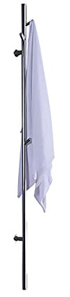 Scaldasalviette Elettrico Bagno, Radiatore Scaldasalviette con 3 Gancio, Termoarredo Elettrico da Bagno in Acciaio Inox 304, Asciugabiancheria da Parete Stendino Elettrico,1525×65mm,Cromo,Hard Wired