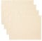 LINUM Uni 4-er Pack Tischsets 35x46 cm, 100% Gerippte Baumwolle, Abwaschbar, Cremebeige