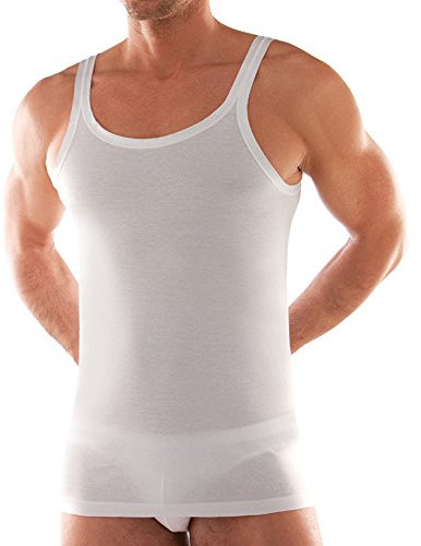 MADIVA 3 Canotte Spalla Larga in Filo di Scozia Uomo