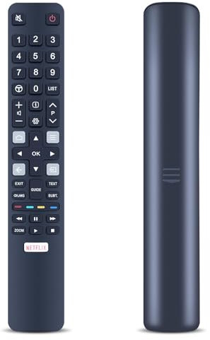 GOUYESHO Télécommande de Rechange RC802N YU14 pour TCL 4K HDR Android Thomson TV Compatible avec CRC802N 32HD5506 43UC6406 49UC6306 65UC6406 65DC766 65EC780 75EP660
