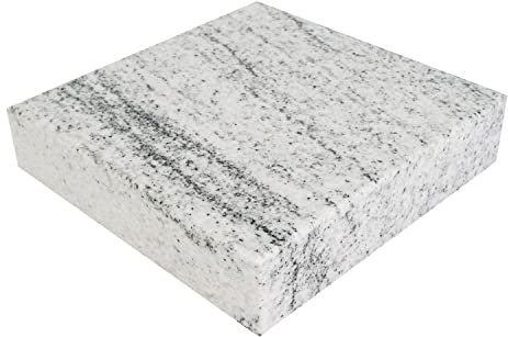 KOKA Granit-Sockel Viscont White Vasen-Sockel Grab-Schmuck Untersetzer Grab-Sockel