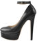 Only maker Damen Plateau High Heels Elegante Mary Jane Pumps mit Stilettos Mandelzeh Damenschuhe Lederimitat Schwarz 38 EU
