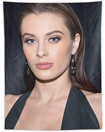 QINGRONG Lana Rhoades Sexy Schauspielerin Poster Polyester Gemälde Wandteppich Kunstdruck Tapisserie Zimmer Hängendes Bild Moderne Wohnkultur 76,2 x 101,6 cm