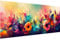 Hjjdiyes Malen Nach Zahlen Erwachsene Landschaft 90 X 40 Cm - Diy Bastelset Erwachsene Malen Nach Zahlen Groß xxl Blumen Wasser Handgemalt öLgemäLde Kit, Knitterfreie Leinwand (Blume)