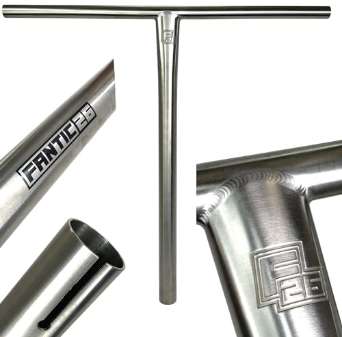F26 Themis Titanium HIC Stunt-Scooter Lenker, 65 cm Raw | Extrem leichter Ersatzlenker für Freestyle-, Trick- und Profi-Scooter