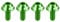 X AUTOHAUX 4 Pcs M5x12mm Bolts Screw for Bottle Cages for Mountain Bike Green