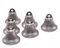 Wisafory 20 Stück Vintage Glöckchen Jingle Bells Deko Glocke Kuhglocke Anhänger zum Basteln Hängende Glöckchen Mini Glocke für Weihnachten Windspiele Hunde Einbruchstraining Primäre Farben 32mm