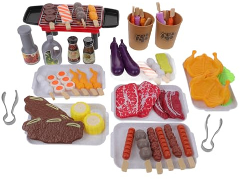 WESIEVYA Ensemble De Jouets Garçon Et Filles Barbecue Grill Jeu De Simulation Joujou Amusant Et Éducatif