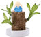 Lucky Wood - Brasilianisches Holzdekor, Mini-Brasilien-Glücksholz, brasilianische Holzpflanze mit Mönchstatue, magisch sprießendes Glücksbambusholz, Glücksbringer aus Brasilien, Topfpflanze,