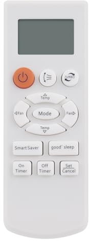 AULCMEET DB93-08808B DB93-08808A Telecomando di ricambio compatibile con il condizionatore d'aria CA portatile Samsung AQ12CANSER AQ12UANSER AQ12UGBN AQ18CANSER AQ18UANSER AQ18UGAN AS12UBBXXAZ