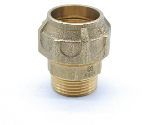 DOJA Barcelona | Raccordo dritto maschio polietilene | PE | Raccordo tubo polietilene | Raccordo a compressione | 25x3/4 | Connettore per progetti di precisione | Raccordo per sistemi d'acqua