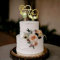 Party to Be Cake Topper Hochzeit Personalisiert Herz mit Namen und Daten Dekoration der Hochzeitstorte aus Acryl und Holz (Design 03)