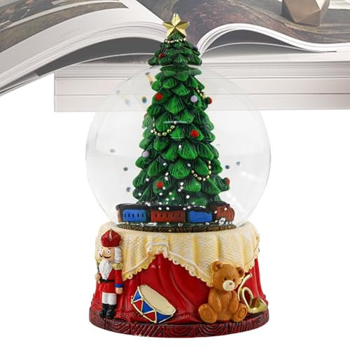 demaxiyad Schneit Weihnachtskugel, Schnee-Wasserkugel - Weihnachtsbaum-Schneekugeln mit wirbelndem Glitzer - Einzigartige wirbelnde Glitzer-Schneekugel für die Heimdekoration