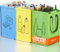 Lifewit Juego de 3 Bolsas Reciclaje 45L, Bolsa Reciclaje Basura Colores para Papel, Cartón, Plástico, Vidrio y Botellas, Sistema de Reciclaje para Cocina y Exterior