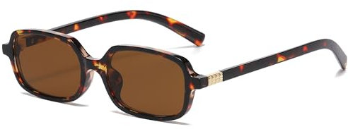 Long Keeper Retro Rechteck Sonnenbrille für Herren Damen - 90er Jahre Vintage Schmale Rechteckige Quadratische Form UV400