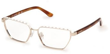 GUESS Brillen GU50123 032 shiny pale gold 55/14/140 Damen