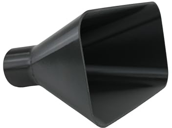 DRUCKKRAFT Absaugtrichter 220 x 110mm – DN50 Anschluss | Werkstatt | Absauganlage | Absaugung | langlebig und robust – aus hochwertigem PETG, rechteckig, schwarz, bis max. 70°C