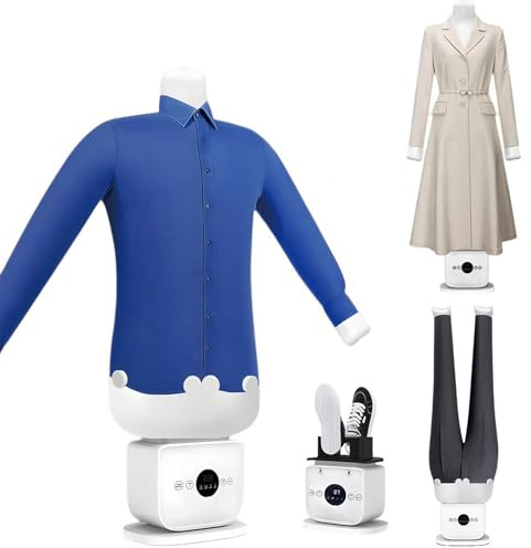 yunzhenzhen Automatischer Hemden-Bügler zum Trocknen und Glätten, Ihre Wäsche zu glätten, Bügelpuppe Hemden, Digitale Bügelpuppe mit Warmluft-Gebläse Für Hemden,Blusen,T-Shirts,Hosen D