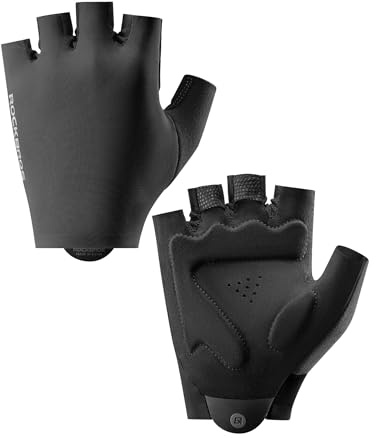 ROCKBROS Fahrradhandschuhe Fingerlos Sommer Atmungsaktiv | Rutschfeste Radhandschuhe für Herren & Damen, leicht und bequem Sporthandschuhe für MTB, Rennrad, Fitness und E-Bike