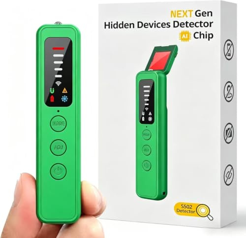 Souhpyh Hidden Camera Detector - AI-Powered Anti-Spy Device, GPS Tracker & Bug Detector, RF Scanner for Hotels, Travel, Home & Office, 5-Level Sensitivity