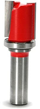 Freud 50-110 7/8-Inch x 1-Inch Top Bearing Flush Trim Bit (1/2-Inch Shank), Red