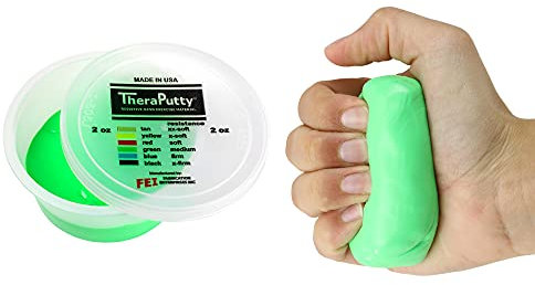 CanDo TheraPutty - Therapie-Knetmasse - 56 g - grün (medium)