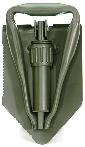 A.Blöchl AB Multifunktionaler 3 teiliger Feldspaten der Deutschen Bundeswehr mit Hülle und Säge (Oliv)