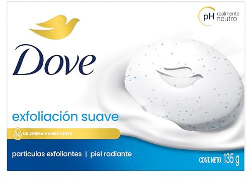 Dove Beauty Bar für weichere und glattere Haut, sanftes Peeling, feuchtigkeitsspendender als Seife, 135 g, 8 Stück