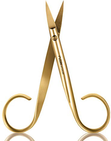 Rubis Sauro Gold – Ciseaux à ongles professionnels courbés pour ongles épais – Ciseaux à ongles pour ongles incarnés et orteils