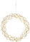 Star LED-Dekoleuchte Curly Dewdrops ca. 30 x 30 cm, 30 warmwhite LED, Material: Metall, messingfarben, transparentes Kabel mit Trafo