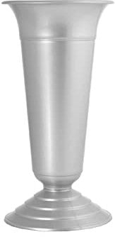 Home Vaso Cimitero Grande, Plastica, Argento, 35 cm, 0.01 mm