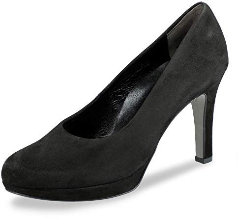 Paul Green Pumps 2634-018, Rauleder, Schwarz, Damen EU 7/40,5