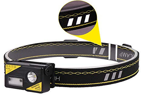 WESLITE Linterna Frontal Recargable, Linterna Frontal LED Alta Potencia 500 Lumenes Ultra Brillante Linterna Cabeza Pequeña con Luz Roja Lámpara de Tapa con Clip para Correr Camping Pesca