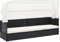 pedkit Gartensofa mit Sonnendach Sonnenliege Sofa Bett Liege Gartenliege Gartenbett Gartenmöbel Gartensofa Lounge Schwarz Poly Rattan